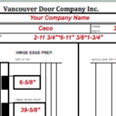 Vancouver Door Machine Sheet Instruction